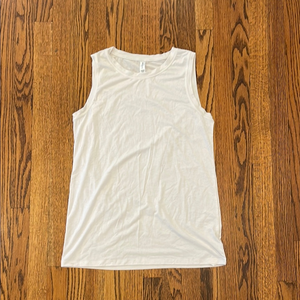 Athleta Classic White Sleeveless Top